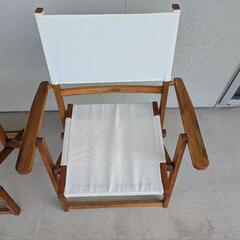 【セット販売】 ニトリ 木製チェア (アイボリー S01TT) 2脚セットの画像