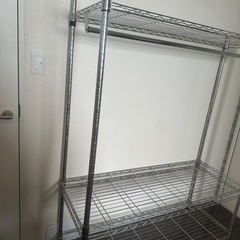 【譲り手決まりました】【無料】スチールラック（ハンガータイプ）の画像