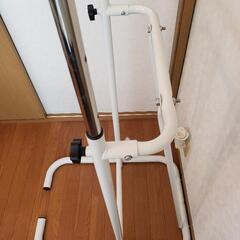 ぶら下がり健康器 スチール製 ホワイト　美品♪の画像