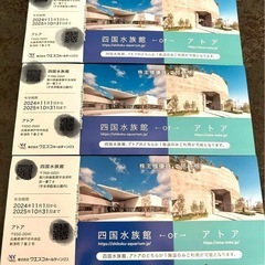 ご購入者様が決まりました。　四国水族館　ご招待券　3枚セットの画像