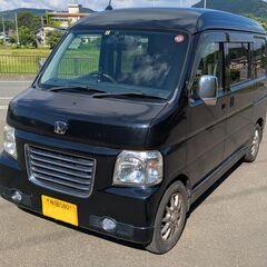 「現在お取引中です」H20年式　ホンダ　バモスホビオ４WD（黒）　元グレードMの画像