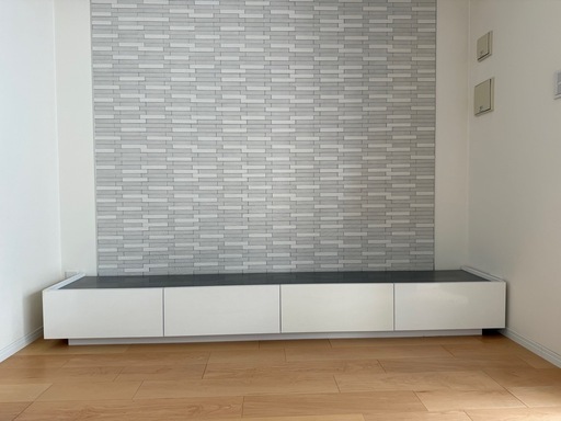 【現行品　LOWYA】240cm ステンレステレビ台