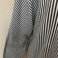 ストライプ柄 シャツワンピースの画像