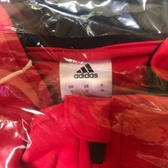 adidas長袖ジャージ上着、赤🟥の画像