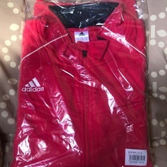 adidas長袖ジャージ上着、赤🟥