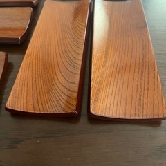【調整中】昭和レトロ　木製のお絞り置き×5の画像