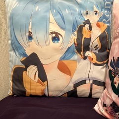 RE:ゼロ　レムキャラクターデザイン　クッションの画像