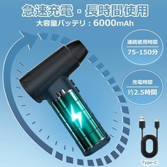 【未使用】エアダスター 5種類ノズル付き USB充電式の画像