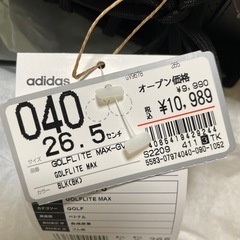 新品adidasゴルフシューズの画像