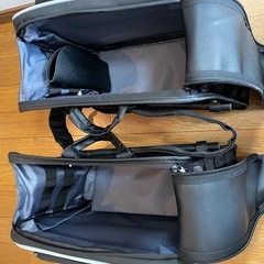 バイク　サイドバック　KEMIMOTO バイク用サイドバッグ11L-15L容量可変　
カバン　ツーリング　サドルバック　オートバイ の画像