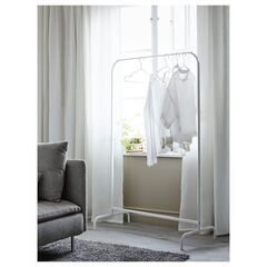IKEA Clothes rack, white, 99x152 cmの画像