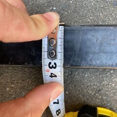 147cm スクエアバー　ルーフバー　ベースバー　2本セットの画像