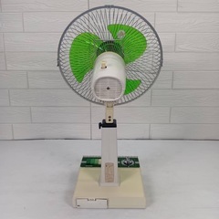National 30センチ座敷扇 F-30N1L 昭和レトロ 3枚羽根 緑 グリーン 札幌市白石区の画像