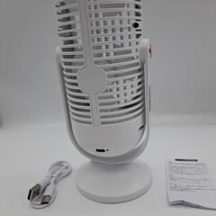 新品★卓上ダブルファン扇風機【充電式】の画像