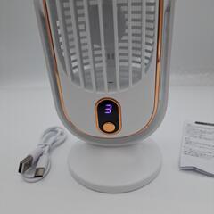 新品★卓上ダブルファン扇風機【充電式】の画像