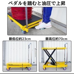 お話中　荷物の積み下ろしにハンドリフターの画像