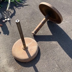 大きな手回しろくろ 轆轤　陶芸 鉄製 回転台 手動　テーブルの画像