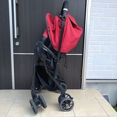 A型ベビーカー  　コンビ スゴカルα 4キャス compact エッグショックHT　赤の画像