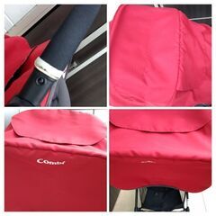 A型ベビーカー  　コンビ スゴカルα 4キャス compact エッグショックHT　赤の画像