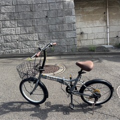 折りたたみ自転車 グレー 20インチ ダイワサイクル midi の画像