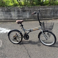 折りたたみ自転車 グレー 20インチ ダイワサイクル midi の画像
