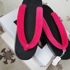 レディス下駄　24cm used 傷あり