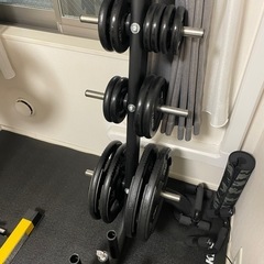 【引き取り限定、値下げ可】Bodymakerハーフラック、ベンチの画像