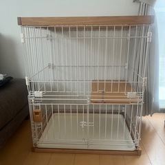 <7/31までお取置中>リッチェル　木製フレーム猫用ケージ