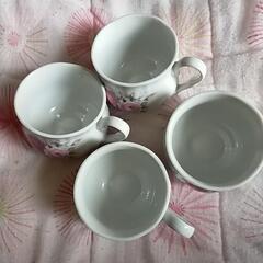 可愛い花がらのティーカップ！４個set❢の画像