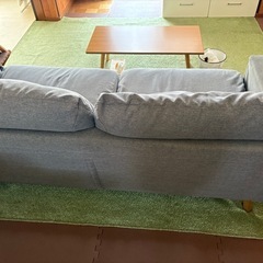 【７月中】ニトリ　三人掛けソファ　グレーの画像