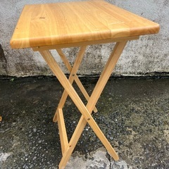 1台¥2,500木製‼️ナチュラル家具折畳ミニテーブルサイドテーブル物置テーブル🍉プロフ必読 の画像
