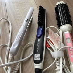 美品　クレイツヘアアイロン２本とノズアイロン１本の画像
