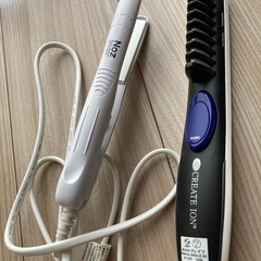 美品　クレイツヘアアイロン２本とノズアイロン１本の画像