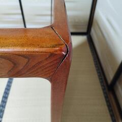 昭和の木製座卓の画像