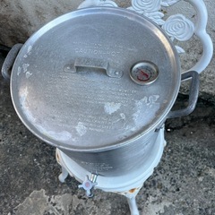 🚰31㎝蛇口付のアルミ寸胴鍋仕込み鍋大鍋🍉プロフ必読の画像