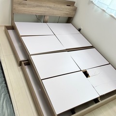 引き出し収納付きベッド