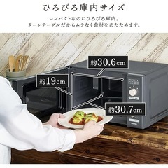 アイリスオーヤマ 電子レンジ 赤　17L の画像