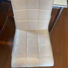 ガラス天板　ダイニングセット　モノクロ　150cm の画像