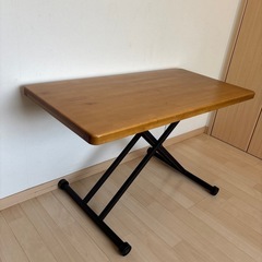 決定しました　昇降　テーブル　ブラウン　の画像