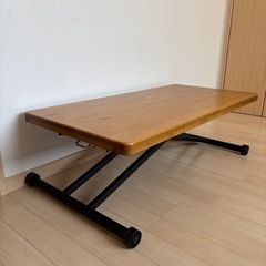 決定しました　昇降　テーブル　ブラウン　の画像