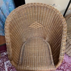 籐家具3点セット(7/20迄20%引有り)　※滋賀県引取り限定です。の画像