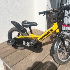 HUMMER  kids折りたたみ補助輪付き自転車の画像