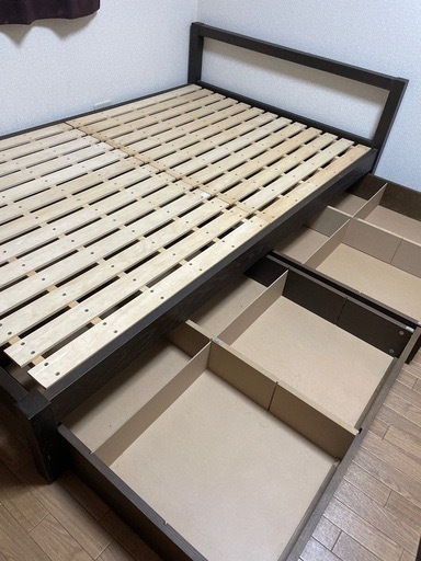 【無印良品】シングルベッドフレーム（引き出し付き） 63999円（交渉可） 豊橋・豊川エリア