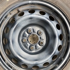 175/65R15 トヨタ純正スチールホイールスタッドレスタイヤセット　4本の画像