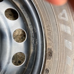 175/65R15 トヨタ純正スチールホイールスタッドレスタイヤセット　4本の画像