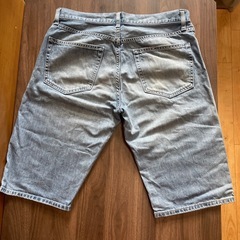 ユニクロ　メンズ　ハーフジーンズ　ウエスト76-84㎝の画像