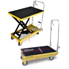お話中　荷物の積み下ろしにハンドリフターの画像