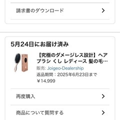 新品 ダメージレスヘアブラシの画像