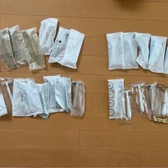 T字型ひげ剃り30個品種ばらばら、二つ折りブラシ20個の画像