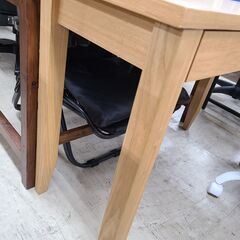 J1041【リユースのサカイ柏店】引き出し付デスク　ナチュラル　クリーニング済の画像